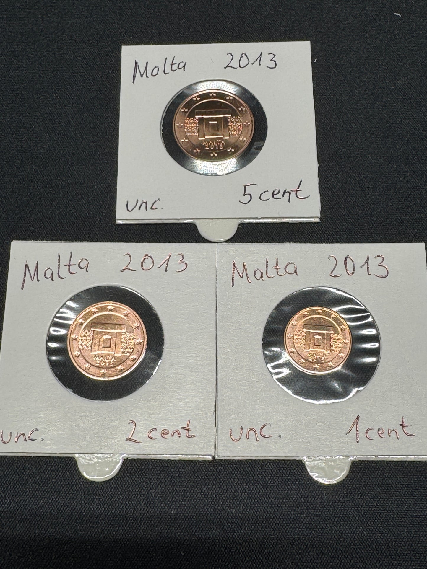 Cent Müntsatz Set aus Malta 2013 unc